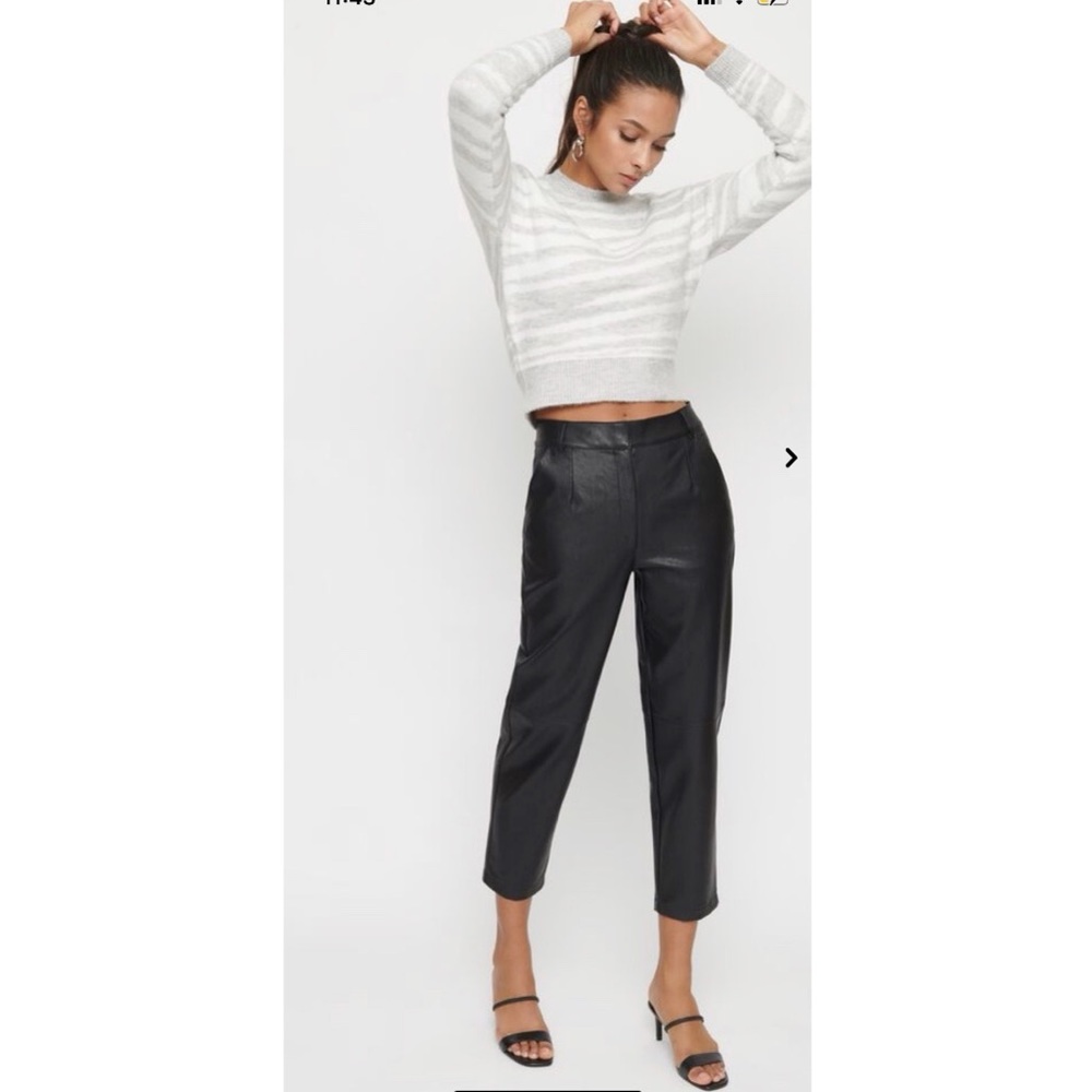 Vegan Leather Trouser